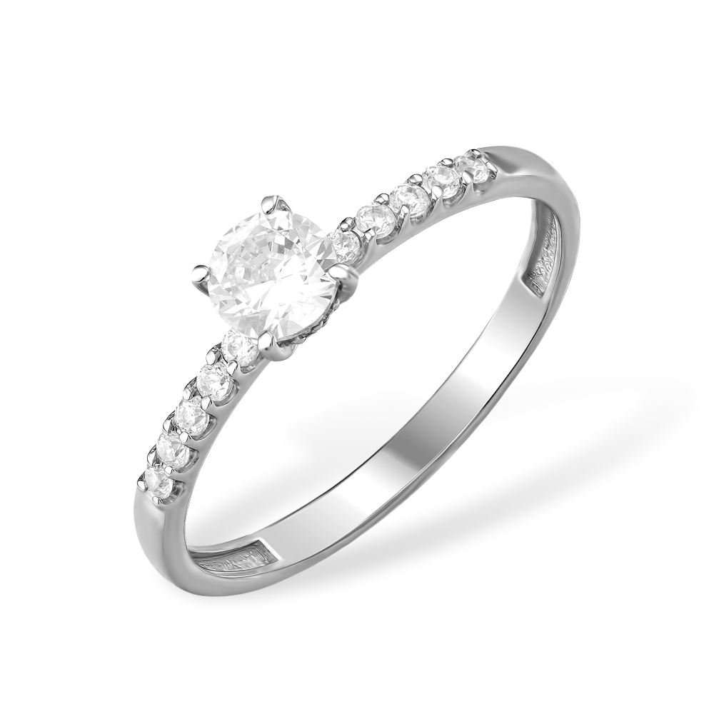 

Кольцо из серебра р. 18,5 ЯХОНТ Золотой 2698883, фианит, 2698883