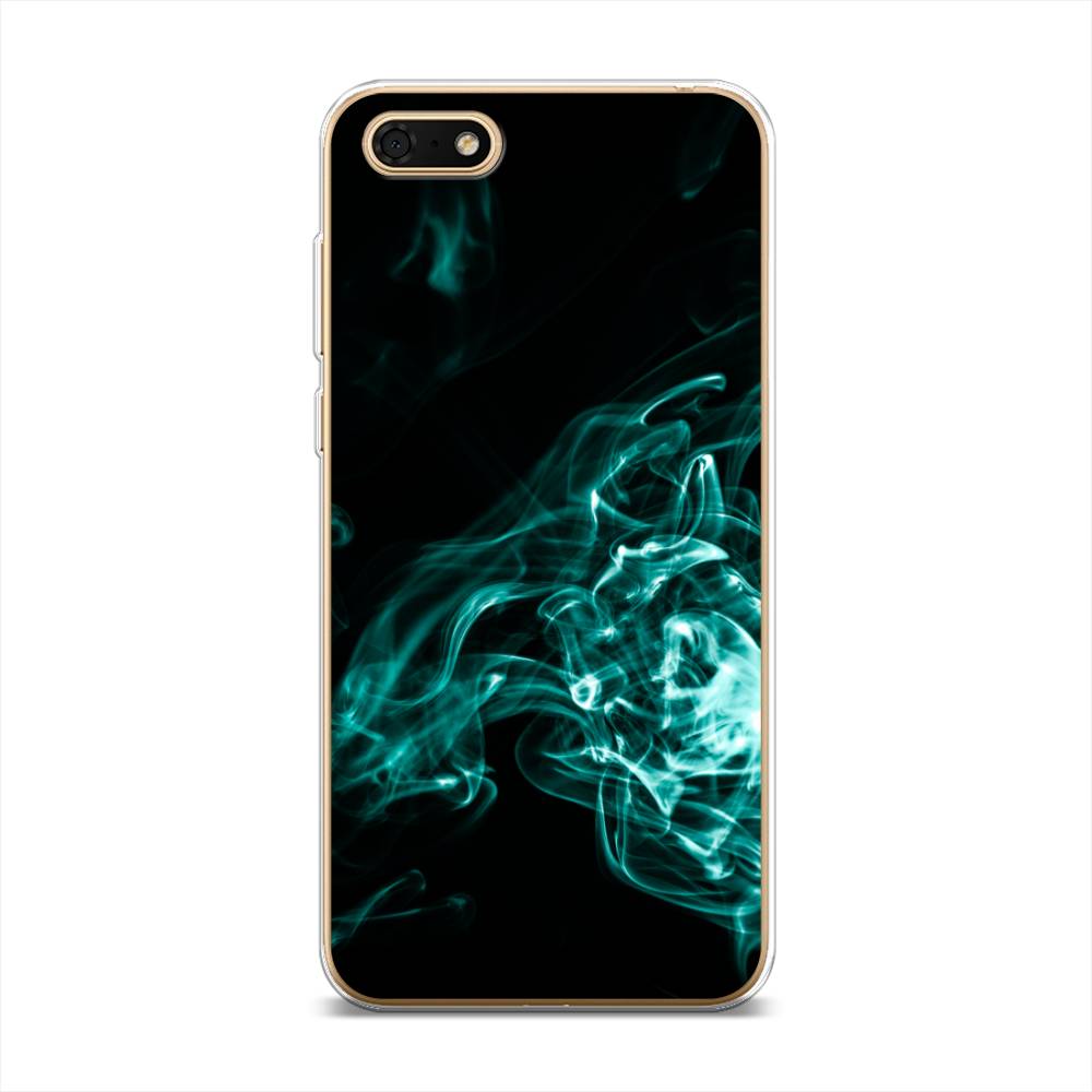 

Чехол на Huawei Honor 7A "Дым", Голубой;черный, 65250-3