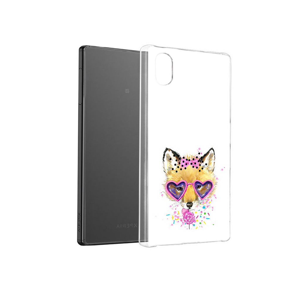

Чехол MyPads Tocco для Sony Xperia X лисенок с бантиком, Прозрачный, Tocco