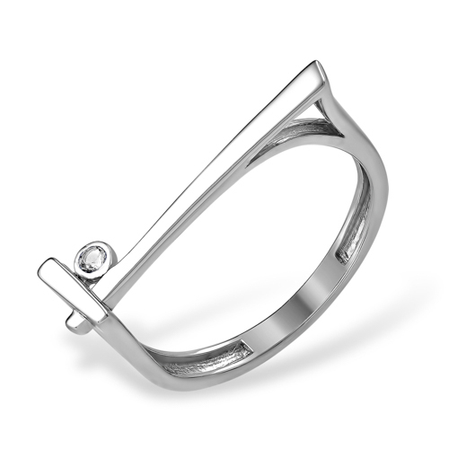 

Кольцо из серебра р. 18 ЯХОНТ Золотой 256066, фианит, 256066