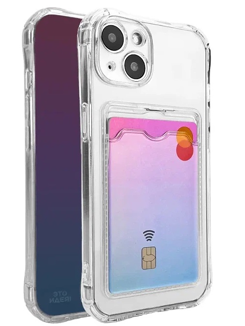 

Чехол-накладка Mariso POKET с карманом для карт для Realme C33 clear (Прозрачный)