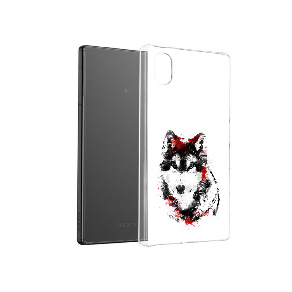 

Чехол MyPads Tocco для Sony Xperia X кровавый волк, Прозрачный, Tocco