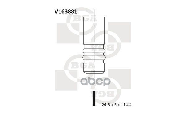 

Клапан выпускной BGA v163881