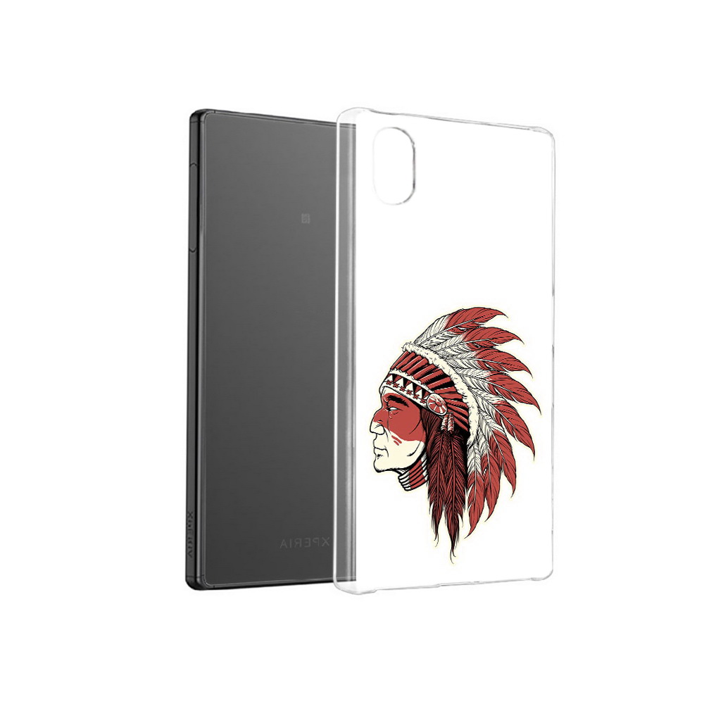 

Чехол MyPads Tocco для Sony Xperia X красный индеец, Прозрачный, Tocco