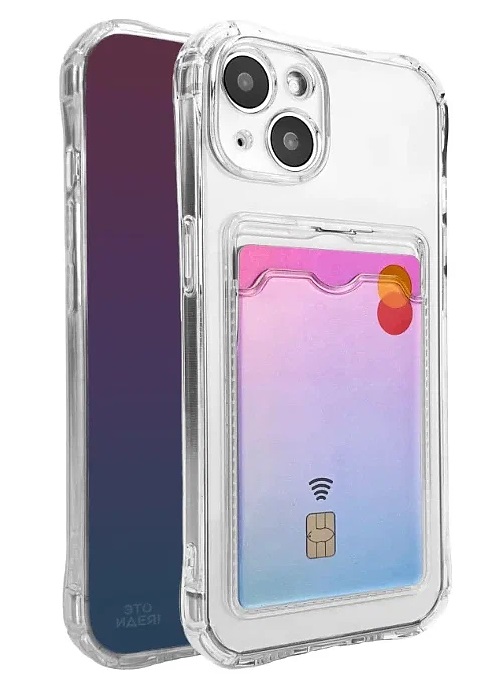 

Чехол-накладка Mariso POKET с карманом для карт для Samsung Galaxy A23 SM-A235F прозрачный