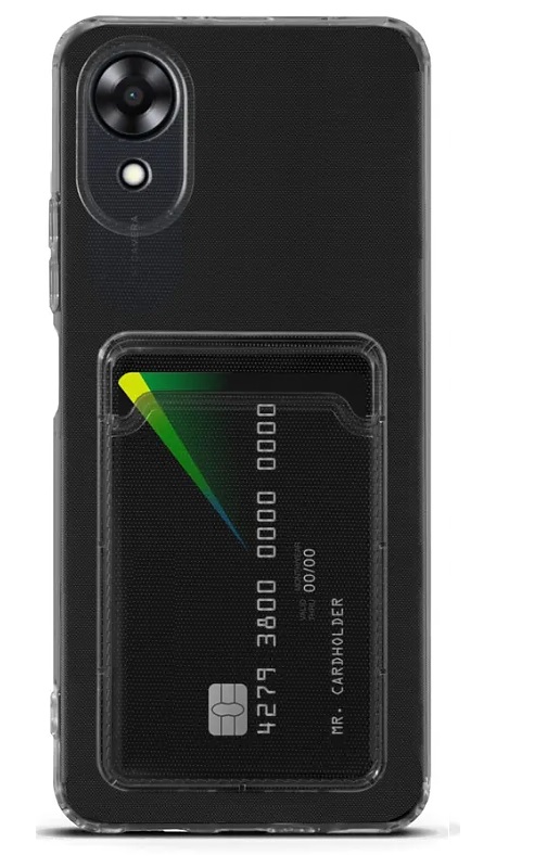 

Чехол-накладка Mariso POKET с карманом для карт для Oppo A17k clear (Прозрачный)