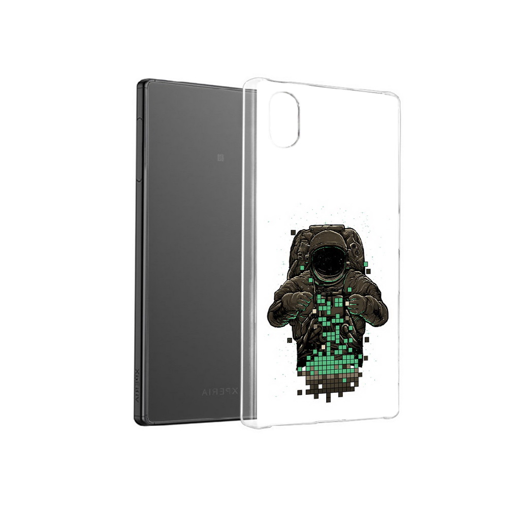 

Чехол MyPads Tocco для Sony Xperia X космонавт с пикселями, Прозрачный, Tocco