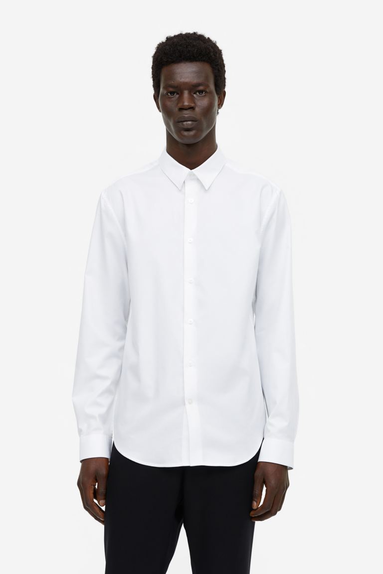 

Рубашка мужская H&M 1135006001 белая 2XL (доставка из-за рубежа), Белый, 1135006001