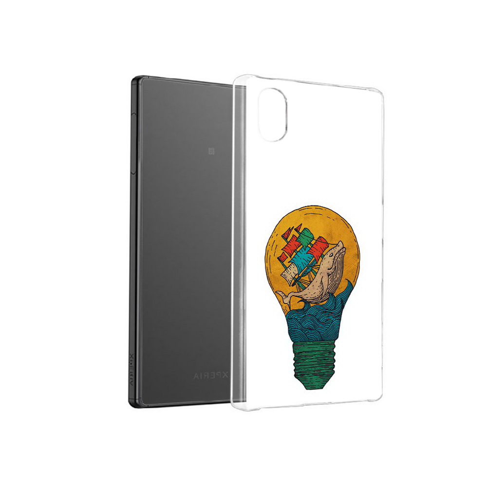 

Чехол MyPads Tocco для Sony Xperia X кит в лампочке с парусами, Прозрачный, Tocco