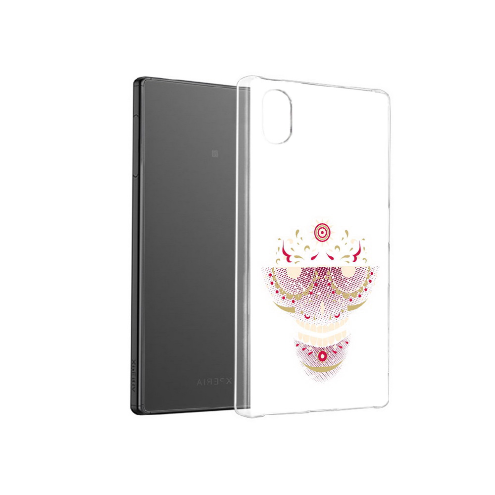 

Чехол MyPads Tocco для Sony Xperia X карнавальный скелет абстракция, Прозрачный, Tocco