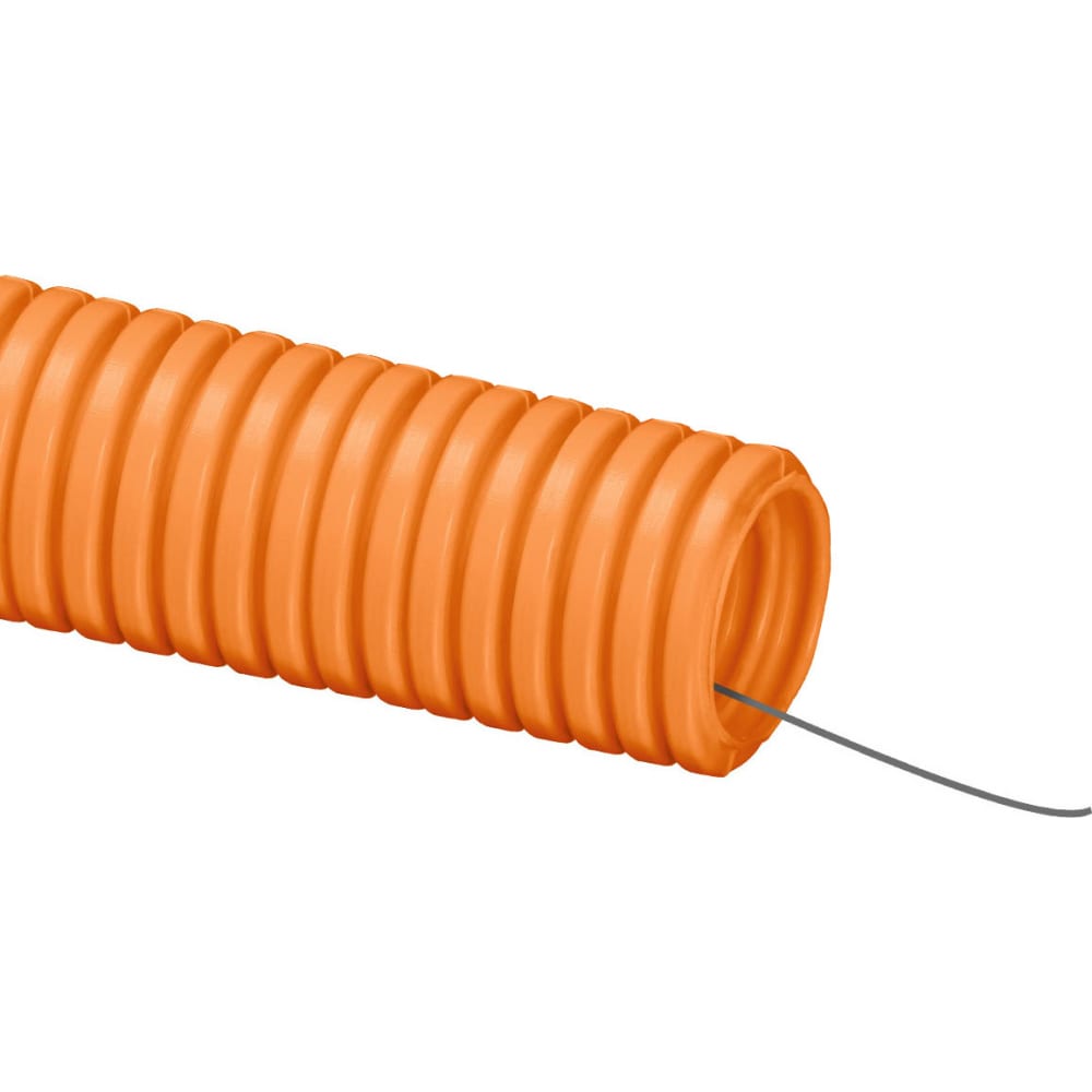 Гибкая гофрированная труба ZITEG, ПНД, d20 мм цвет оранжевый, 100м 7930108870058
