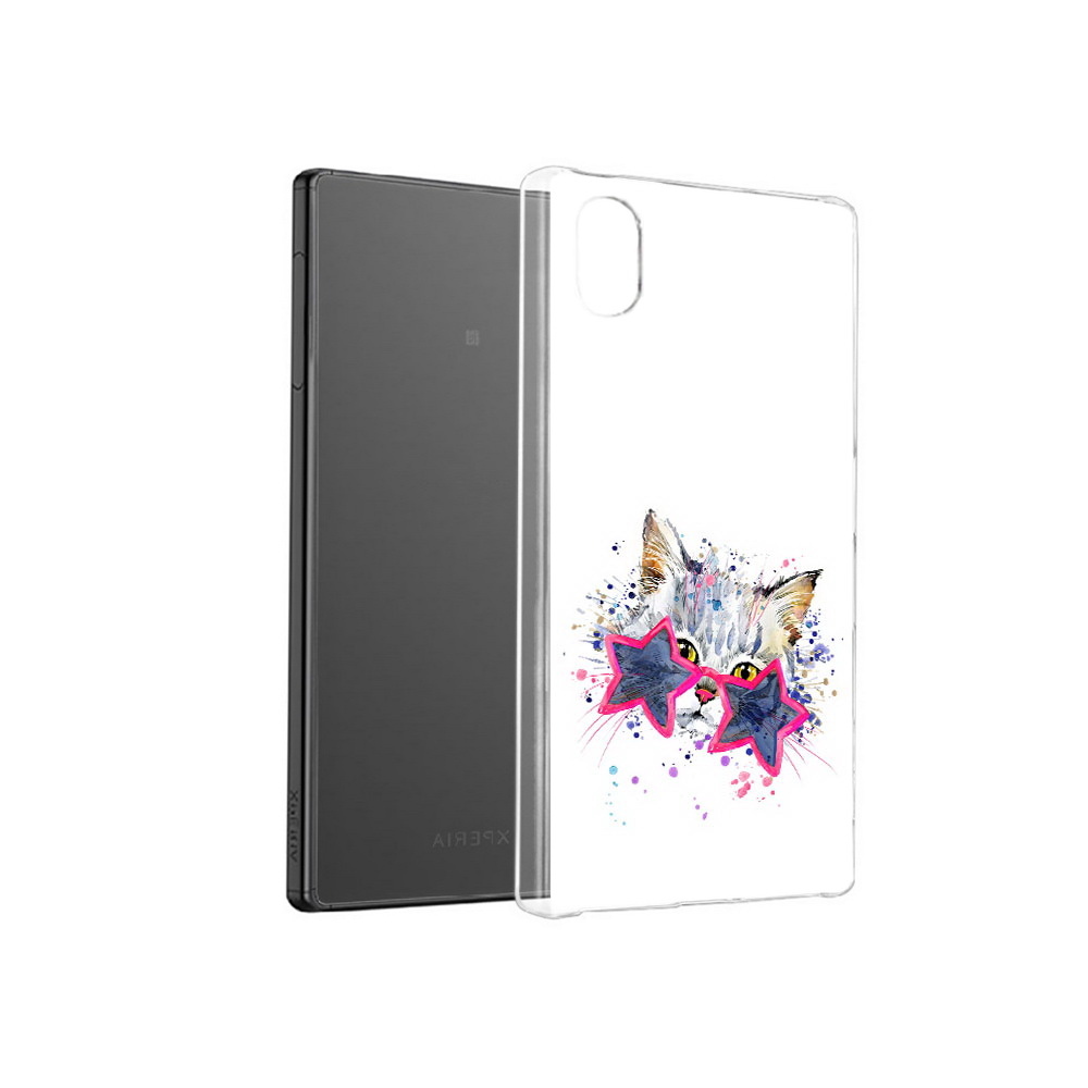 

Чехол MyPads Tocco для Sony Xperia X звездные очки, Прозрачный, Tocco