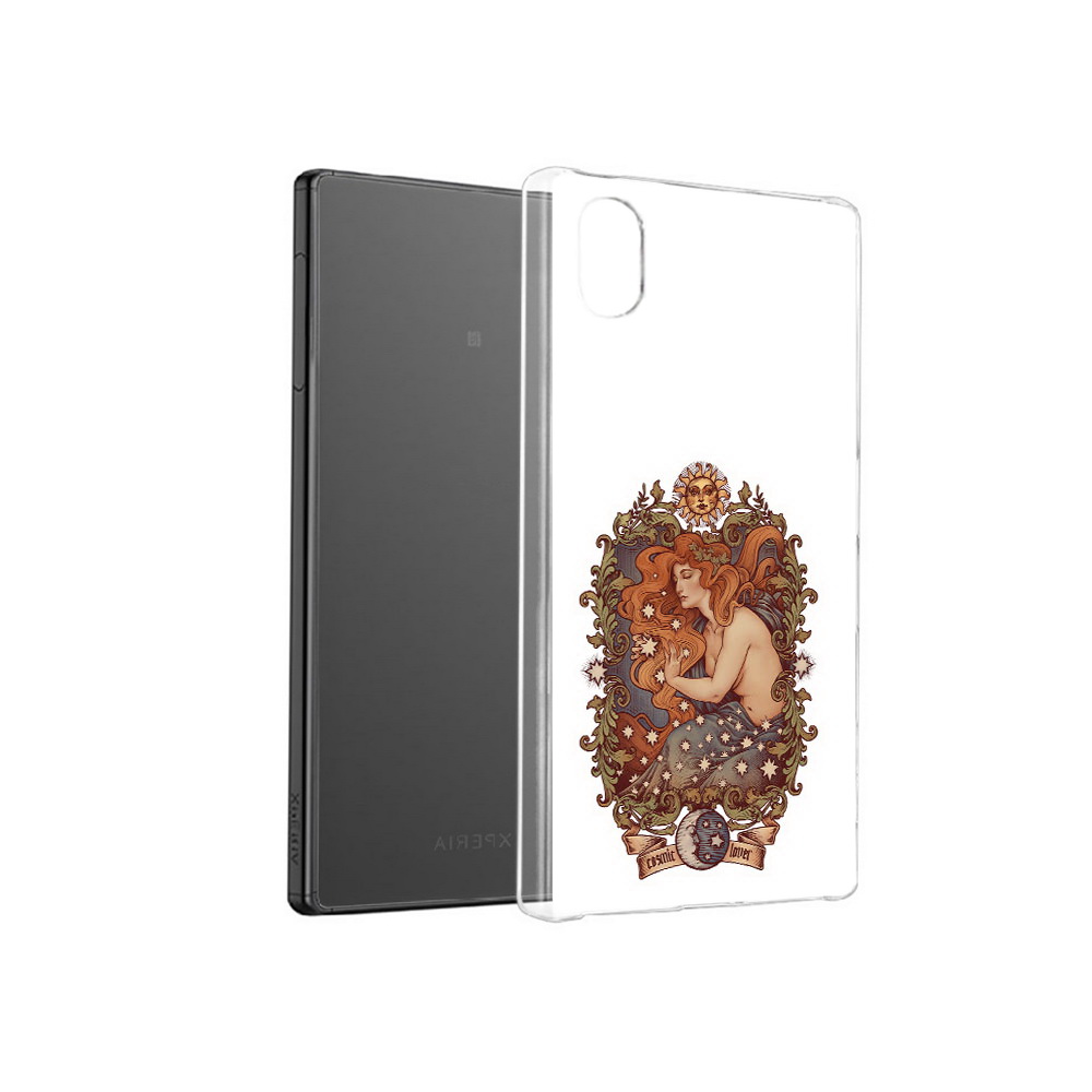 

Чехол MyPads Tocco для Sony Xperia X звездная девушка абстракция, Прозрачный, Tocco