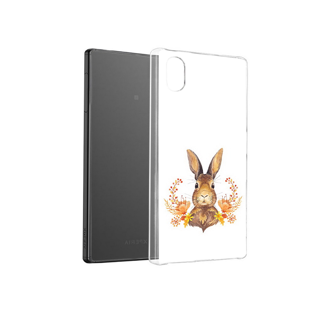 

Чехол MyPads Tocco для Sony Xperia X зайка в цветах, Прозрачный, Tocco