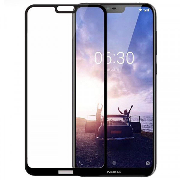 

Защитное стекло 5D Full Cover для Nokia 6.1 Plus (Nokia X6) (Черный)