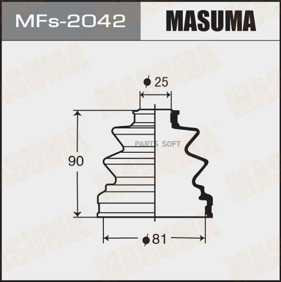 

Пыльник ШРУСа силикон MASUMA MFs-2042