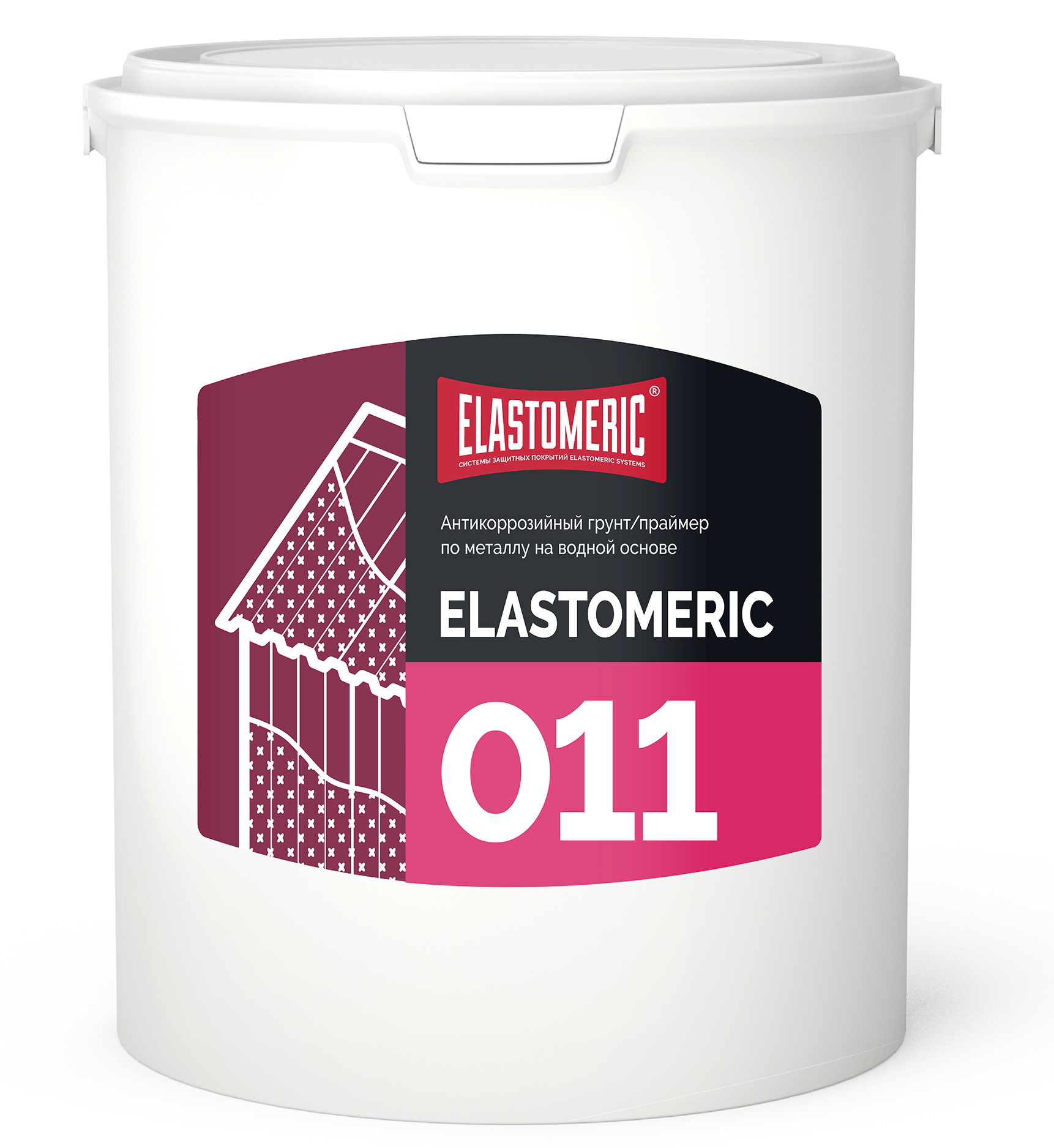 Грунтовка по металлу антикоррозийная ELASTOMERIC 011011-6кг