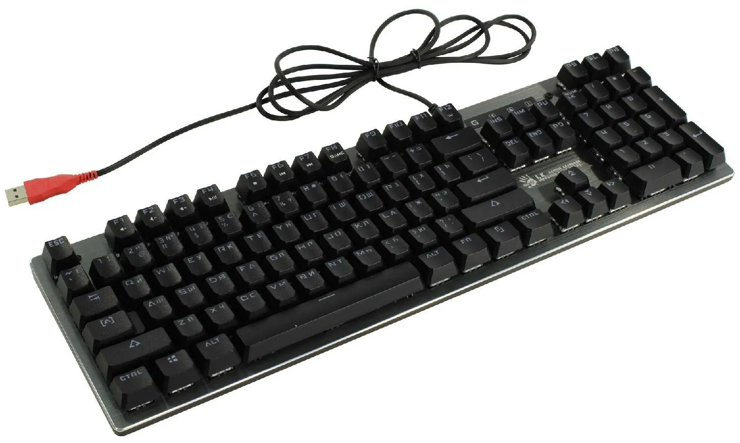 Клавиатура A4 Bloody B760 механическая черный/оранжевый USB for gamer LED