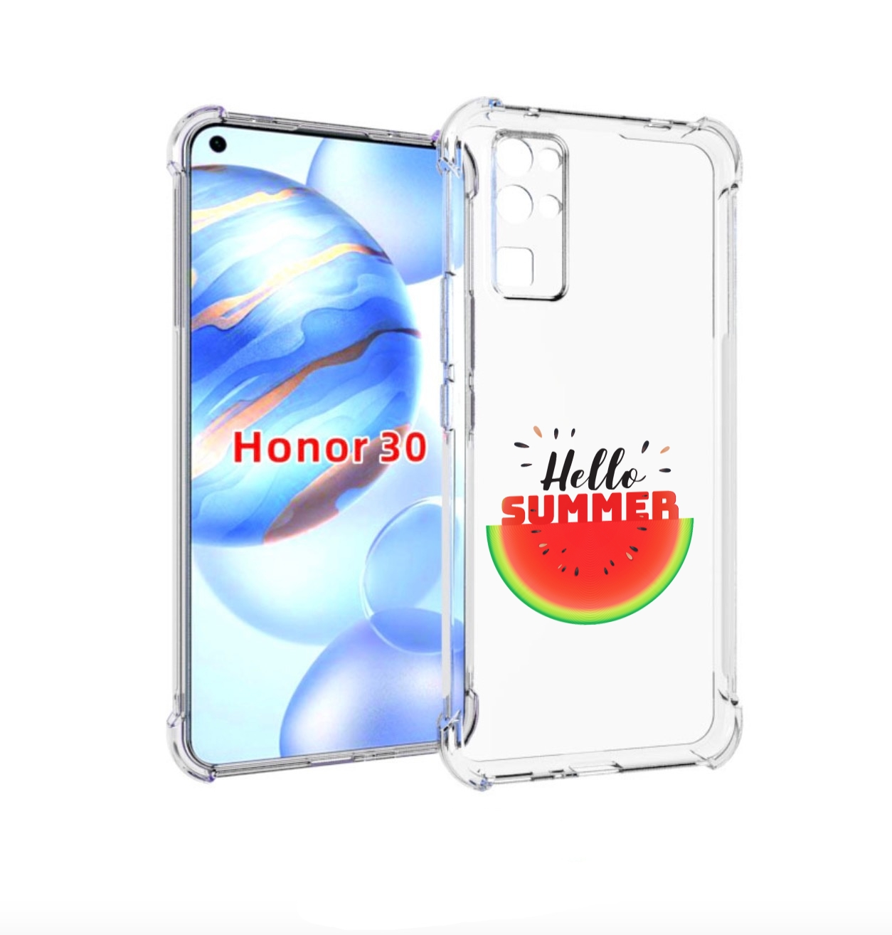 

Чехол бампер MyPads Привет-лето для Honor 30 (BMH-AN10) противоу, Прозрачный, Tocco