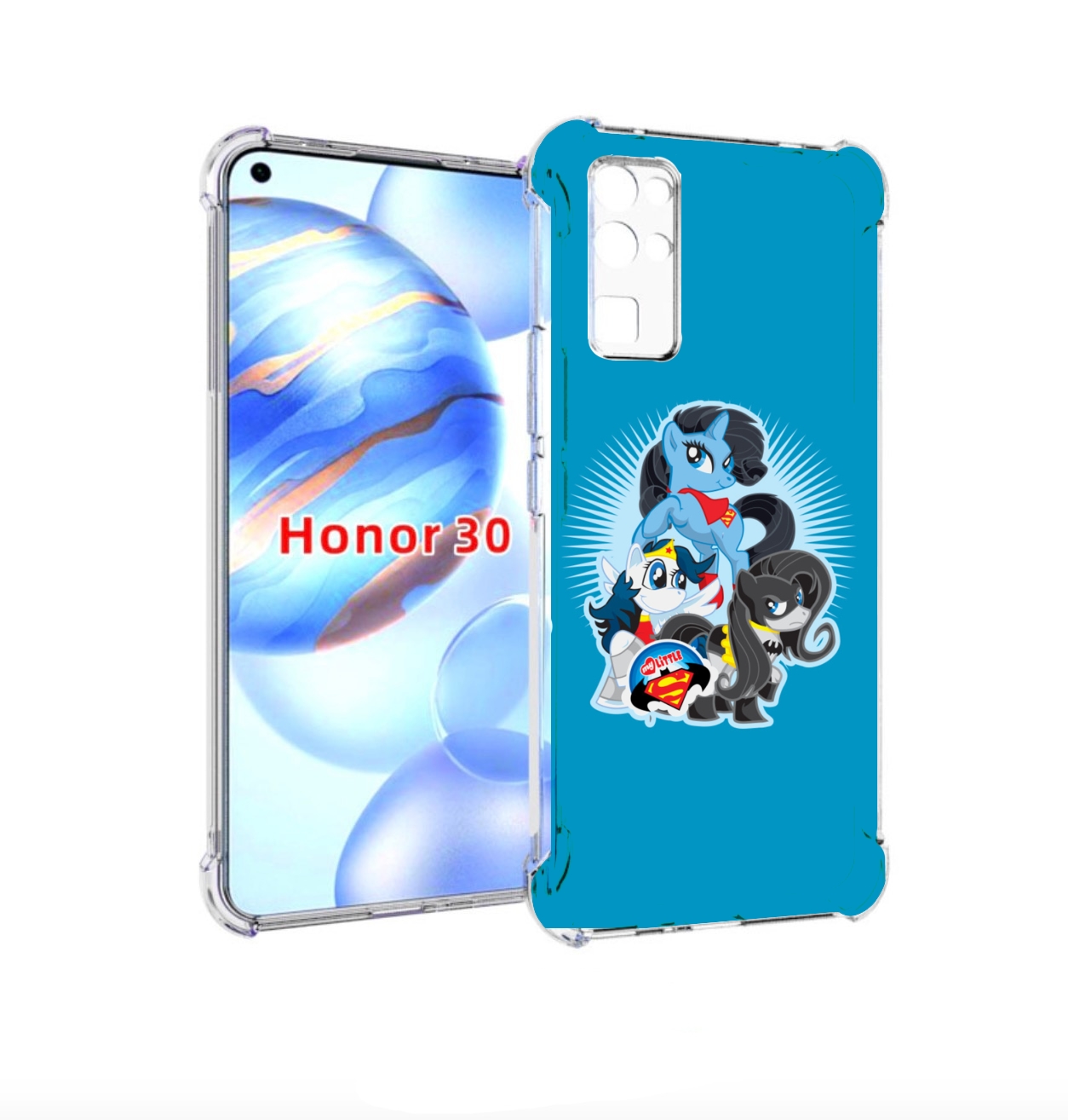 

Чехол бампер MyPads Пони-литл для Honor 30 (BMH-AN10) противоуда, Прозрачный, Tocco