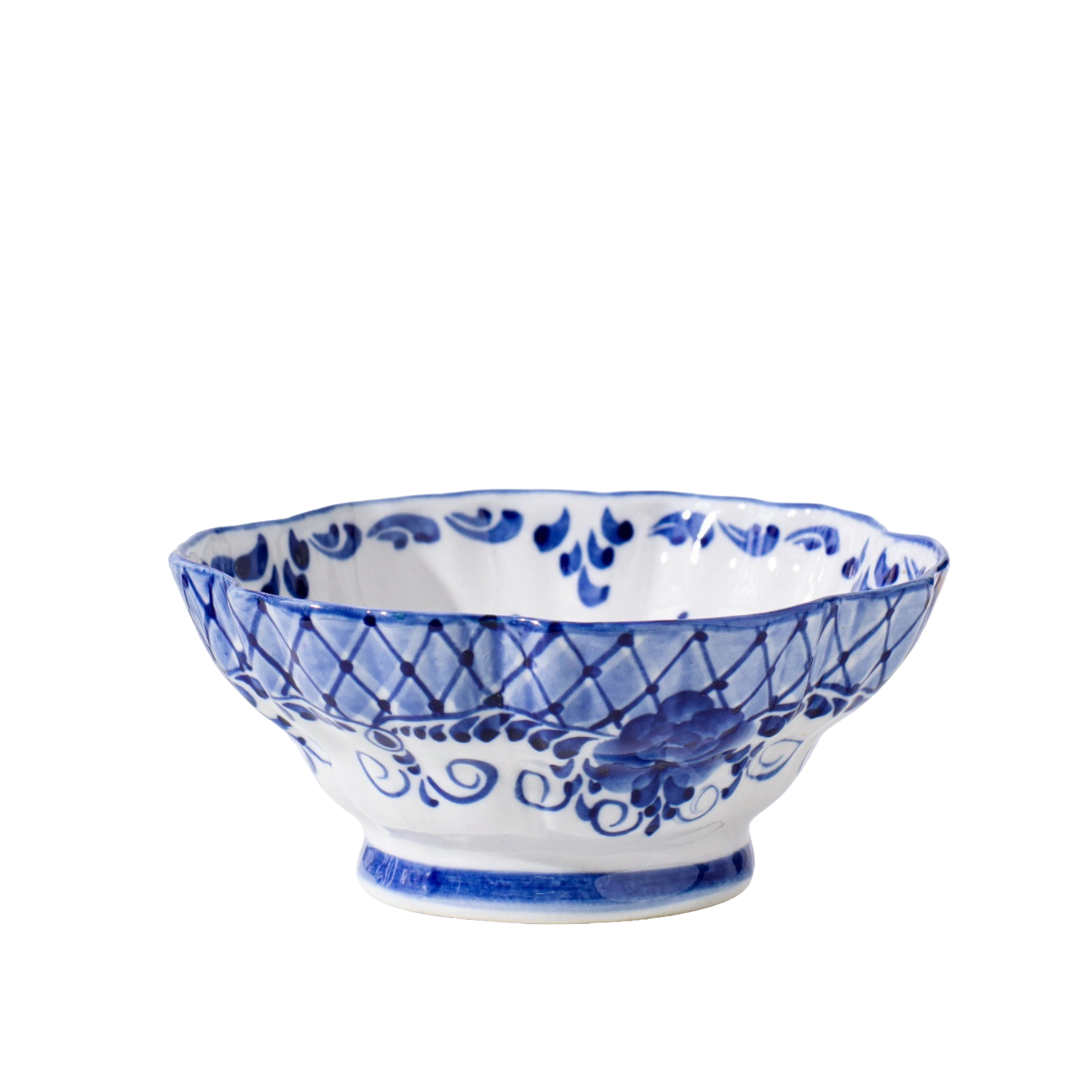 

Конфетница Алевтина , 13x13x6 см, гжель, Белый;синий