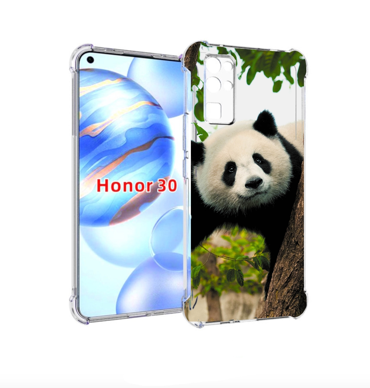 

Чехол бампер MyPads Панда-на-дереве для Honor 30 (BMH-AN10) прот, Прозрачный, Tocco