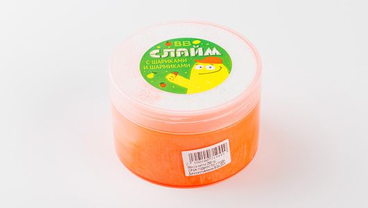 

Слайм с шариками и шармиками ВкусВилл в ассортименте (цвет по наличию), Разноцветный