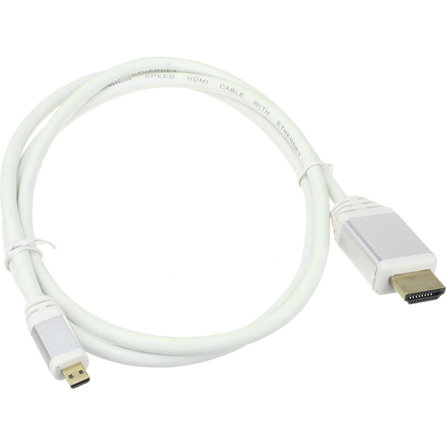 

Шнур HDMI-micro HDMI 1м белый