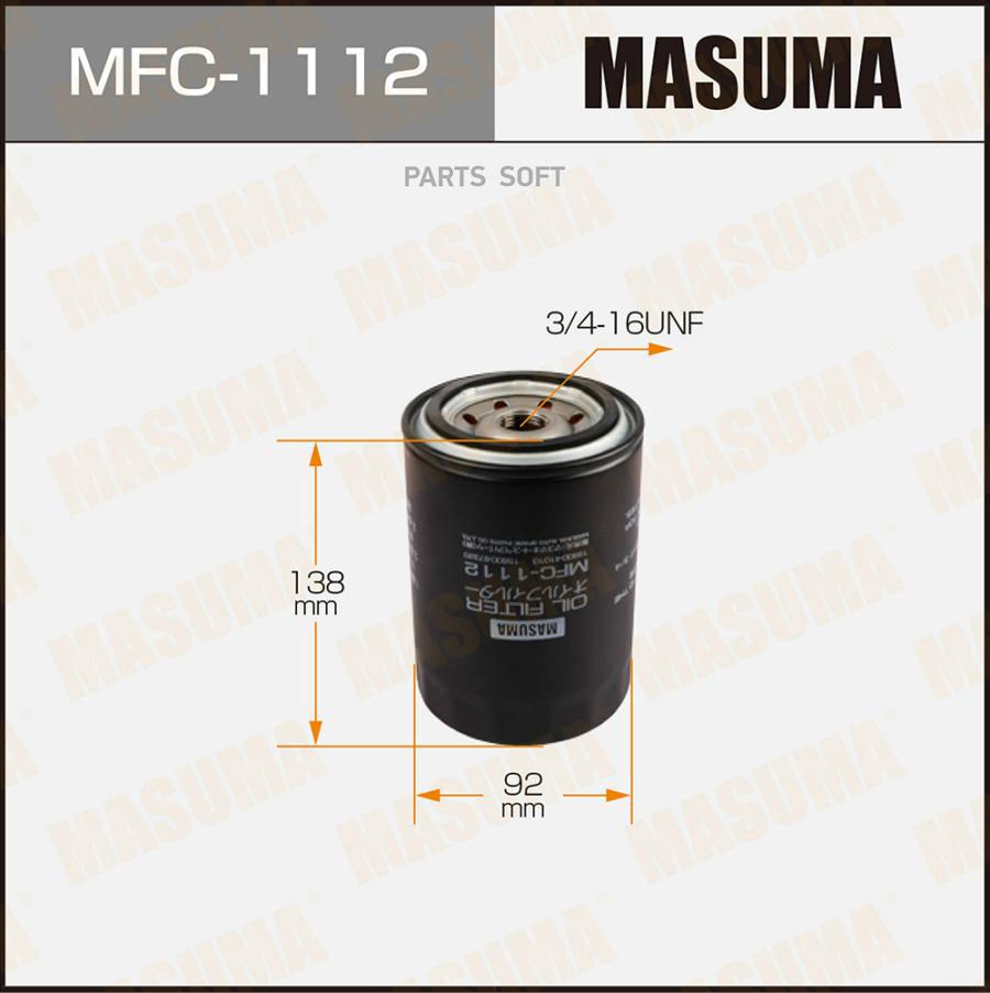 

MASUMA MFC1112 Фильтр масл.TOYOTA LAND CRUISER 90-96