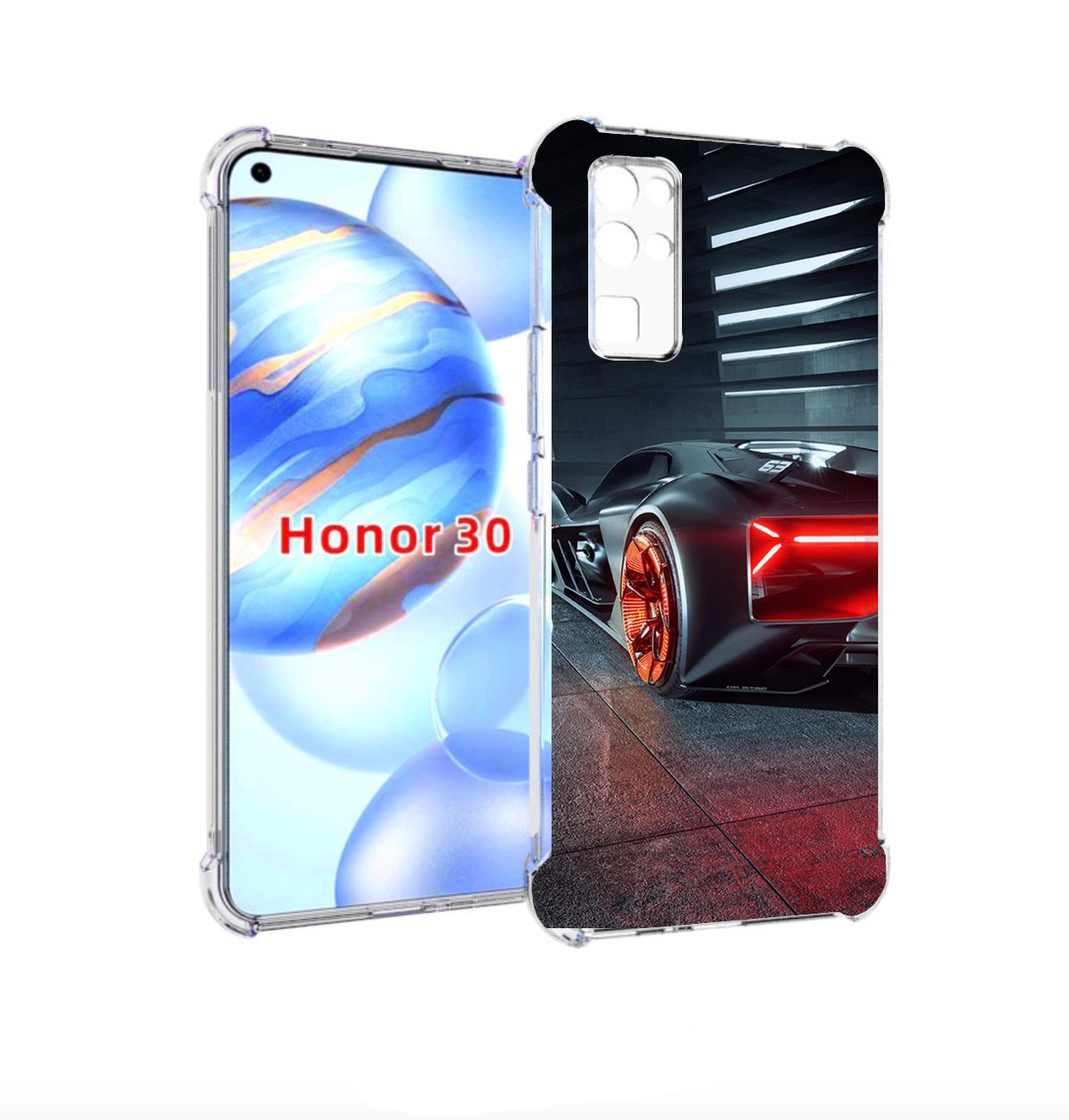 

Чехол бампер MyPads Ночной-город мужской для Honor 30 (BMH-AN10), Прозрачный, Tocco