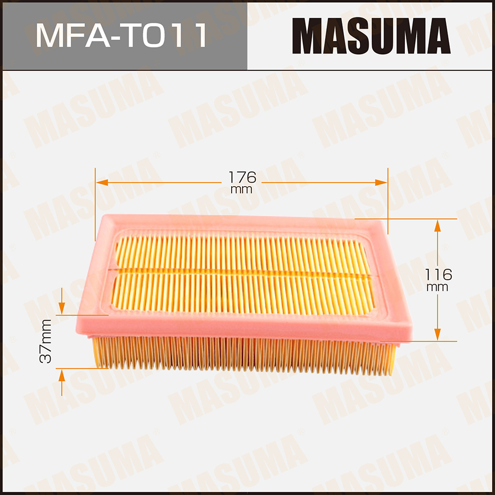 

MASUMA MFAT011 Фильтр возд.TOYOTA YARIS 12=
