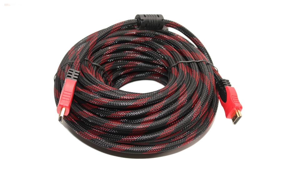 

Шнур HDMI-HDMI 15м металл оплетка, экран, позол разъемы, 2 фильтра, пакет