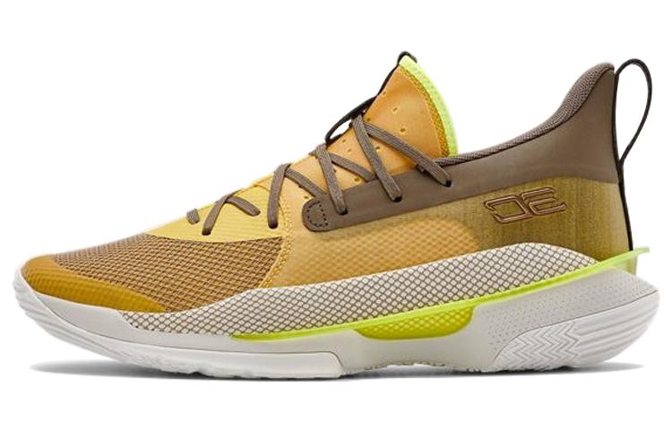 

Кроссовки унисекс Under Armour Curry 7 7 желтые 45.5 EU, Желтый, Curry 7 7