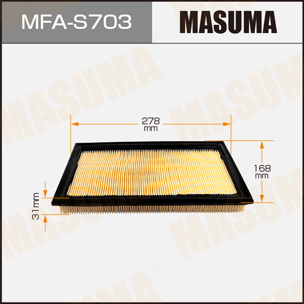 

MASUMA MFAS-703 Фильтр возд. SUZUKI SX4 1.6 09-