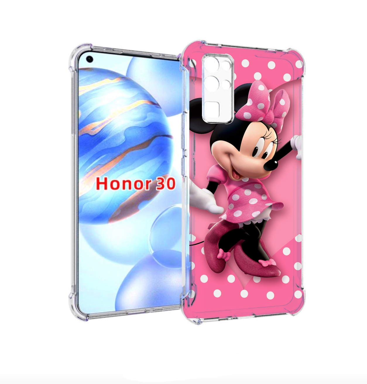 

Чехол бампер MyPads Минни-Маус-в-сердце женский для Honor 30 (BM, Прозрачный, Tocco