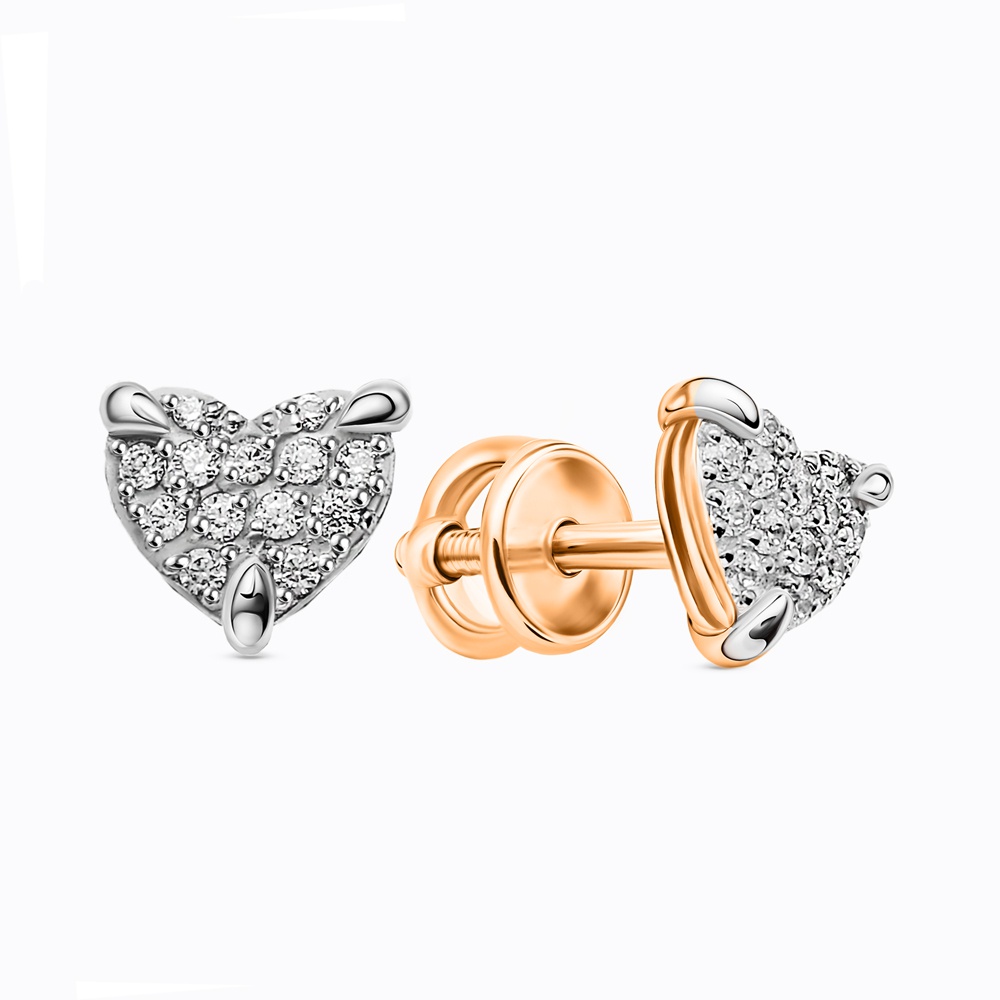 

Серьги из золота 585Gold 302006867, фианит, 302006867