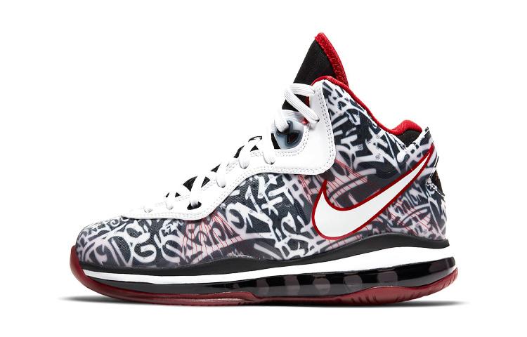 

Кроссовки унисекс Nike Lebron 8 Graffiti GS белые 36 EU, Белый, Lebron 8 Graffiti GS