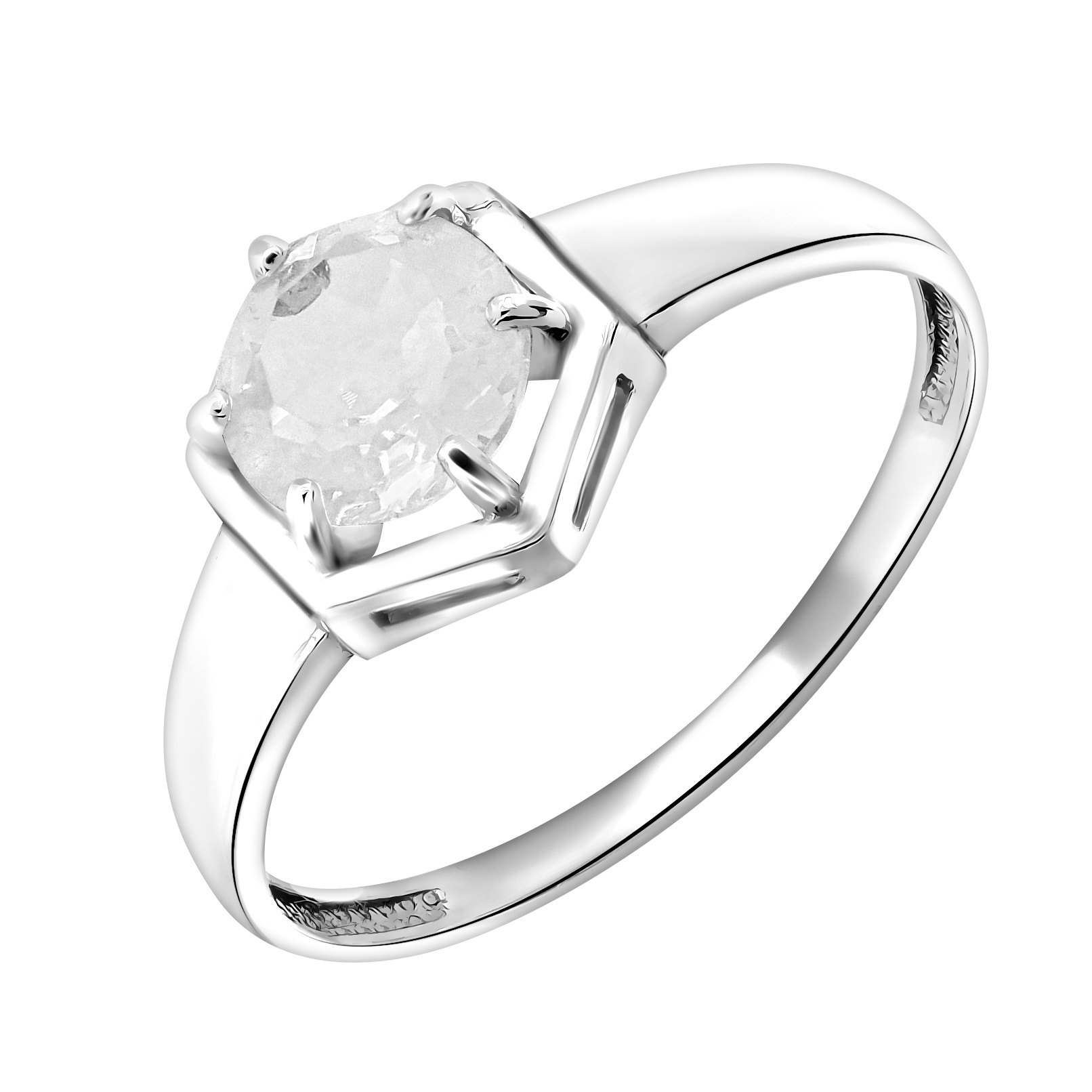 

Кольцо из серебра р. 18,5 ЯХОНТ Золотой 2710309, кристалл ювелирный, 2710309