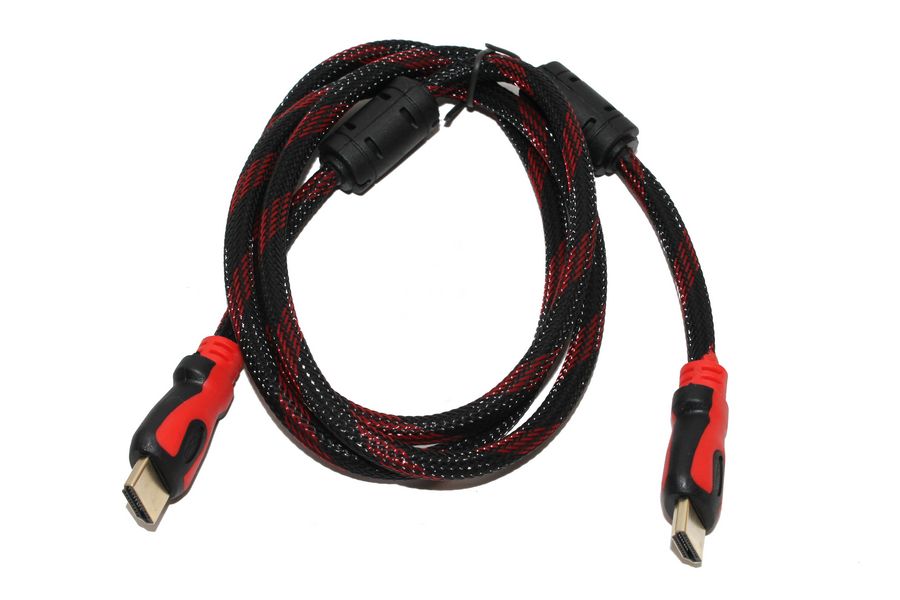 

Шнур HDMI-HDMI 1.5м металл оплетка, экран, позол разъемы, 2 фильтра, пакет Gold Silk