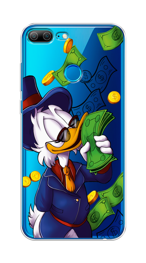 

Чехол на Honor 9 Lite "Scrooge McDuck with Money", Синий;зеленый;белый, 64250-6