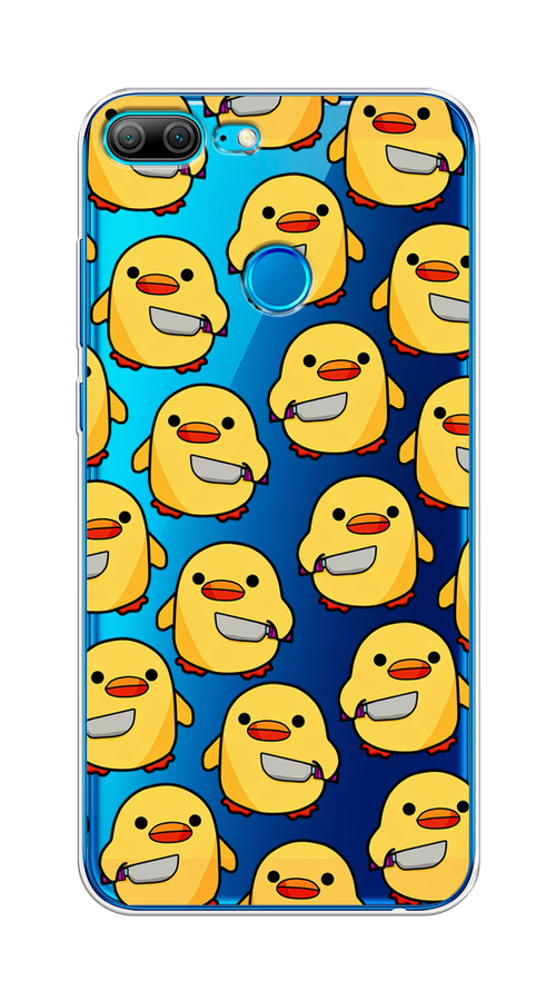 

Чехол на Honor 9 Lite "Утка с ножом", Прозрачный;желтый;оранжевый, 64250-1