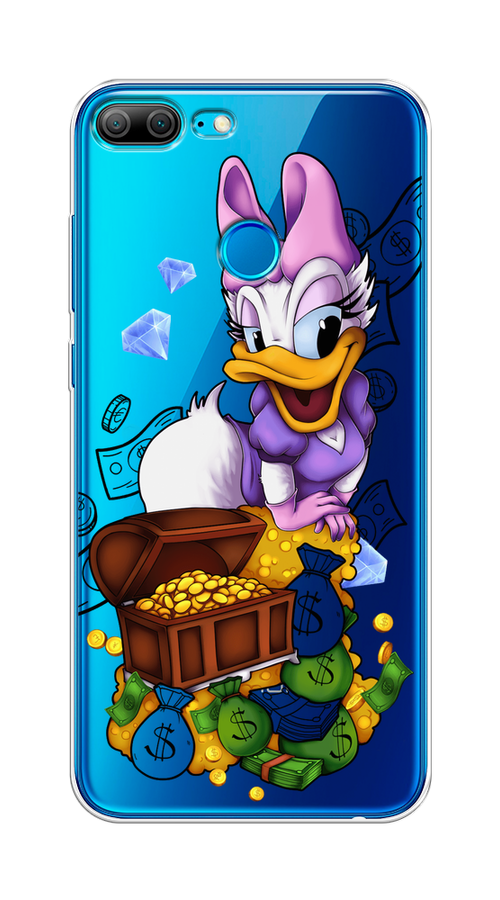 

Чехол на Honor 9 Lite "Rich Daisy Duck", Коричневый;белый;фиолетовый, 64250-6