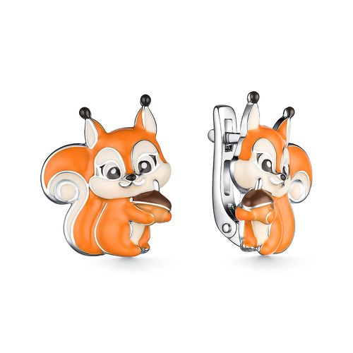 

Серьги из серебра ЯХОНТ Ювелирный 2724670, эмаль, 2724670