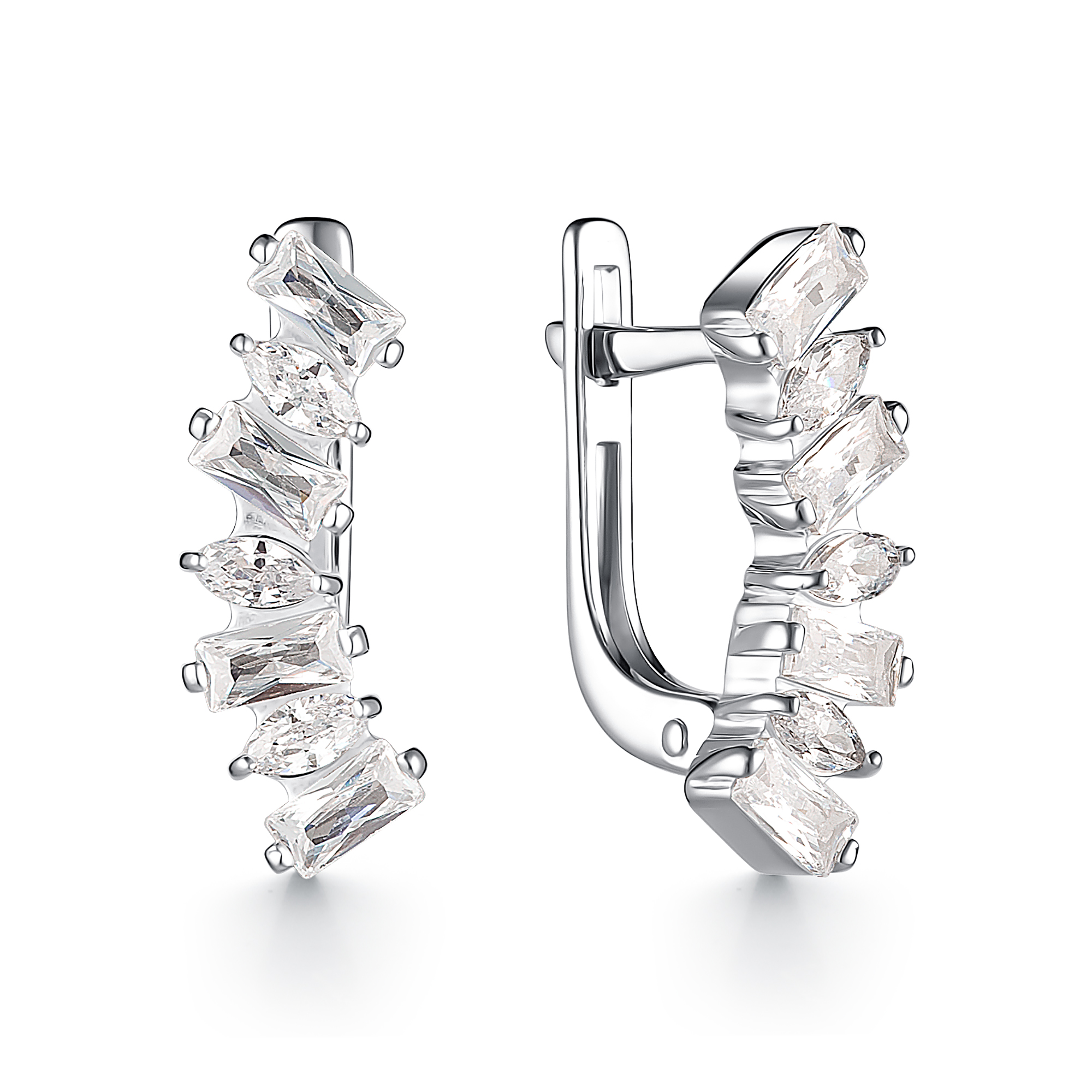 

Серьги из серебра ЯХОНТ Золотой 2713602, фианит, 2713602