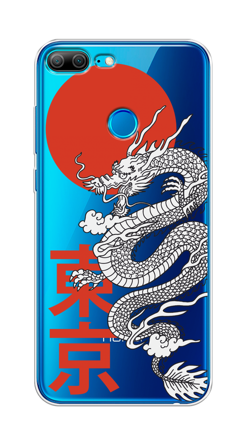 

Чехол на Honor 9 Lite "Китайский дракон", Черный;красный;белый, 64250-1
