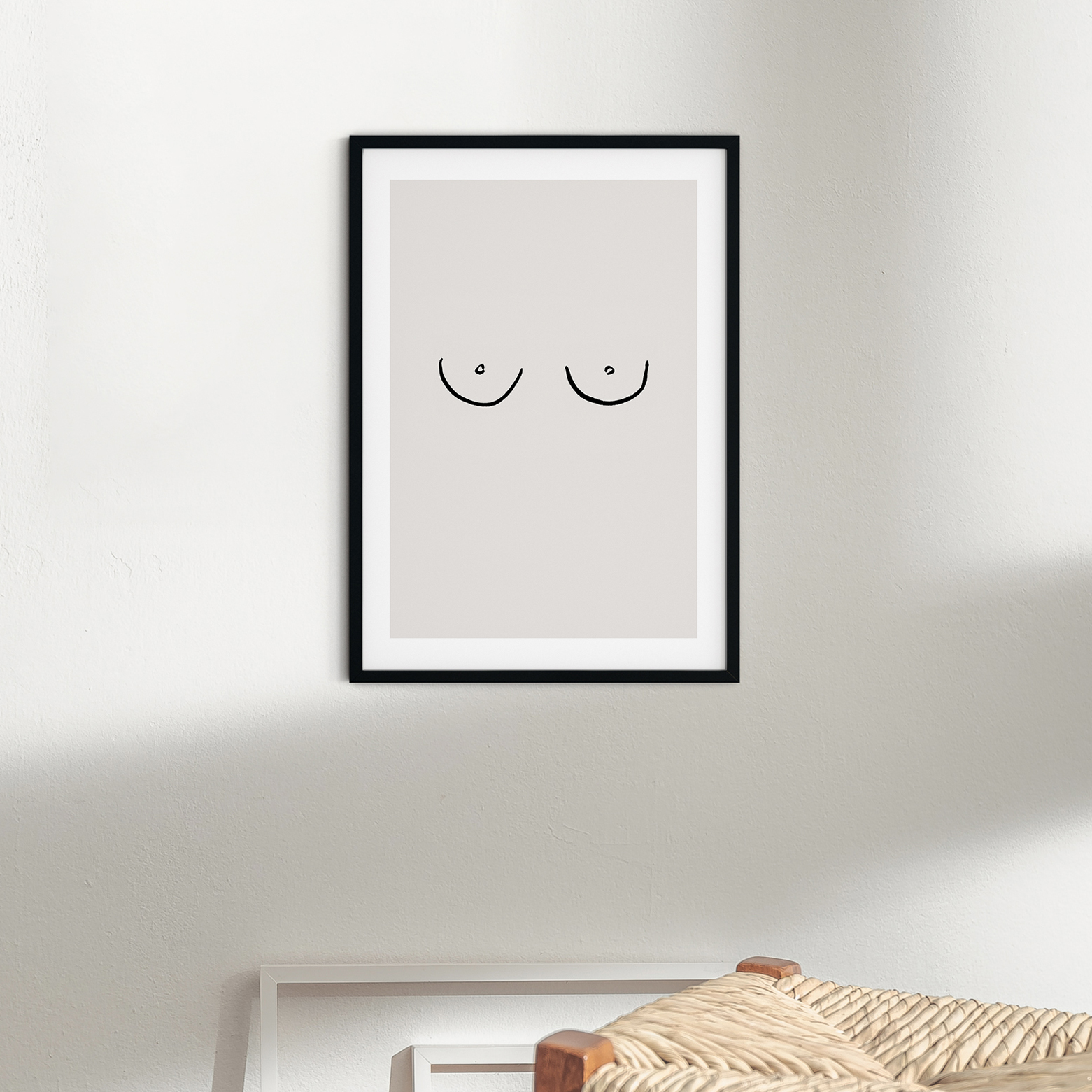 

Постер OTS HOME абстракция грудь 30x40 см, без рамы