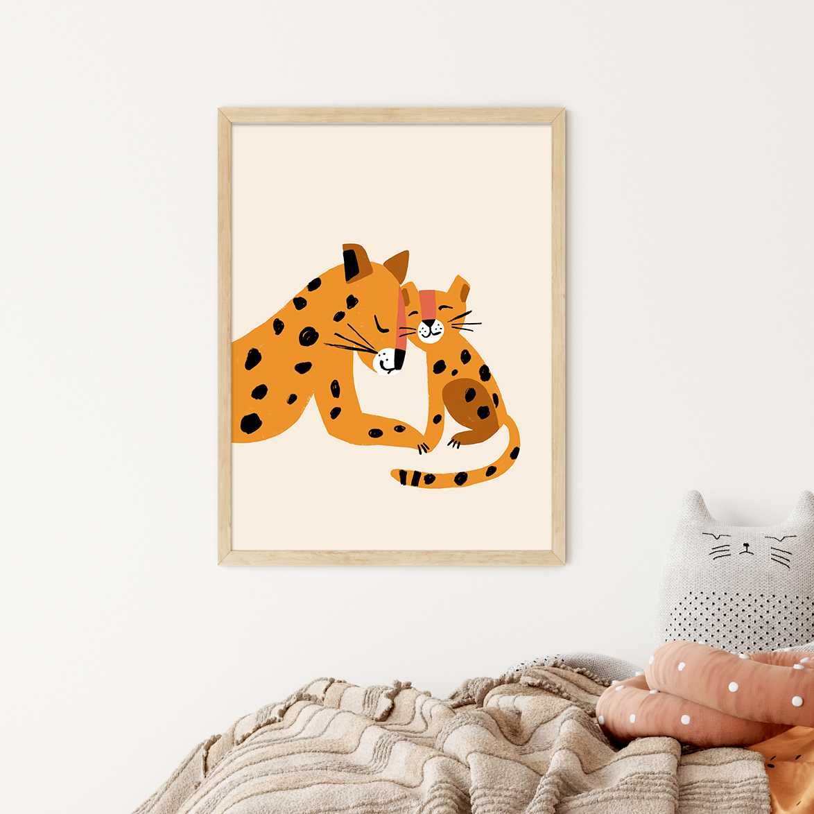 

Постер OTS HOME Леопарды мама и малыш 30x40 см