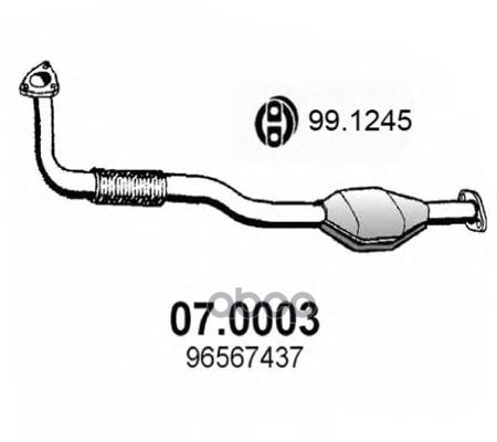 Катализатор Daewoo Matiz 800 2000 ASSO арт. 070003