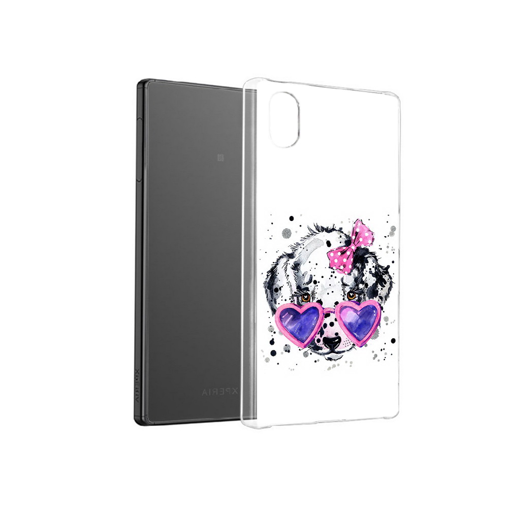 

Чехол MyPads Tocco для Sony Xperia X долматинец в очках, Прозрачный, Tocco