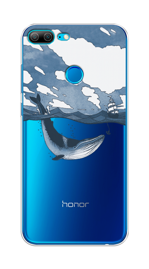 

Чехол на Honor 9 Lite "Большой кит", Синий, 64250-1